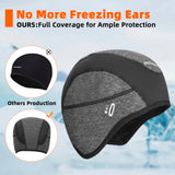 ROCKBROS Winter Cycling Caps for Men Women Windproof Hat with Sun Visor Under Helmet Liner