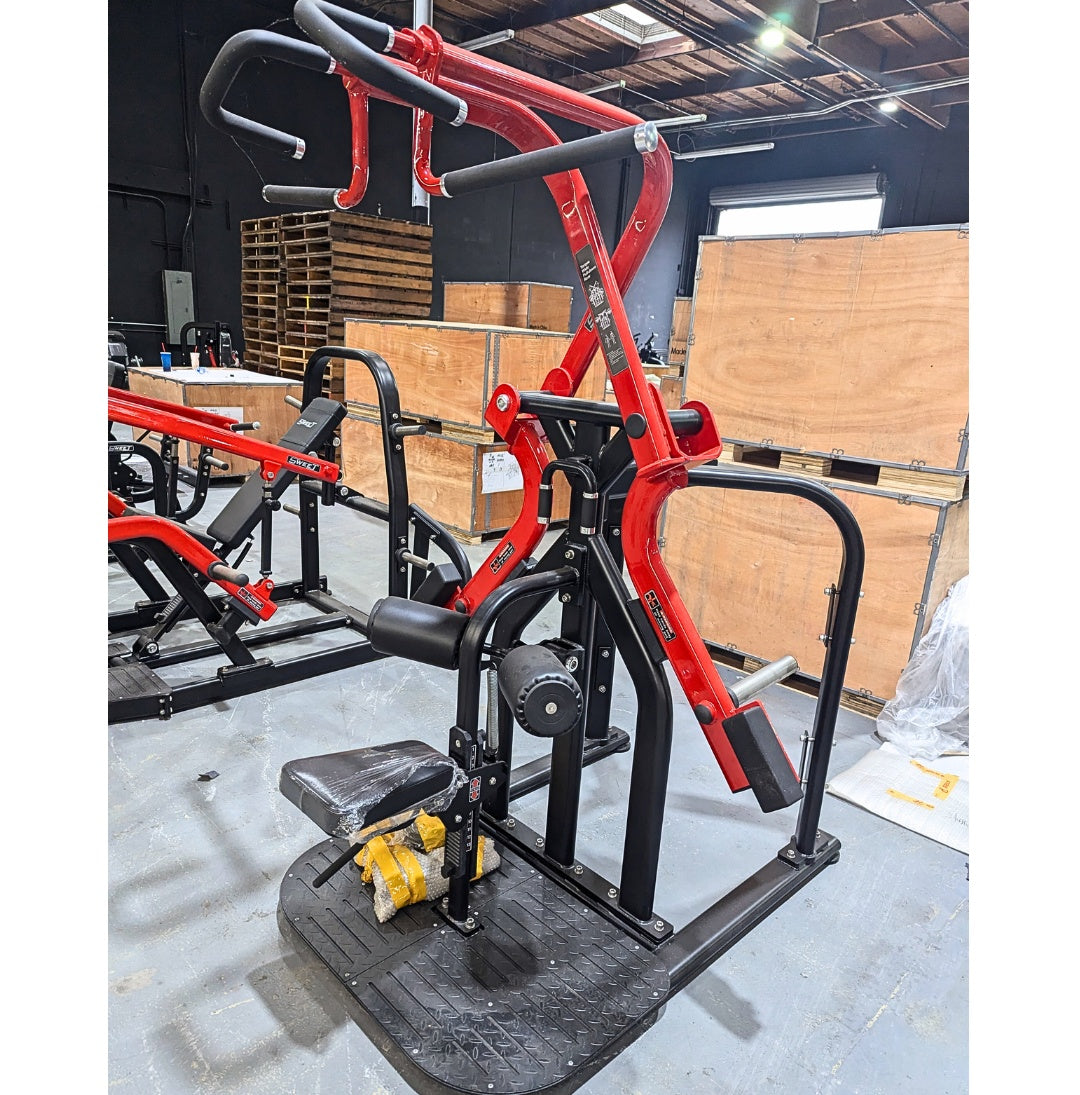 Pro Strength Rotary Lat Pull-Down - Muscle D Fitness - Premium - Adjustable - Plate Loaded - Lat Training