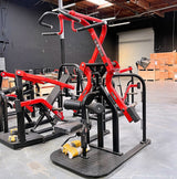 Pro Strength Rotary Lat Pull-Down - Muscle D Fitness - Premium - Adjustable - Plate Loaded - Lat Training
