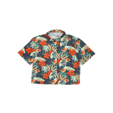 Cropped FlexGRID Button Up - Paradise Pedal