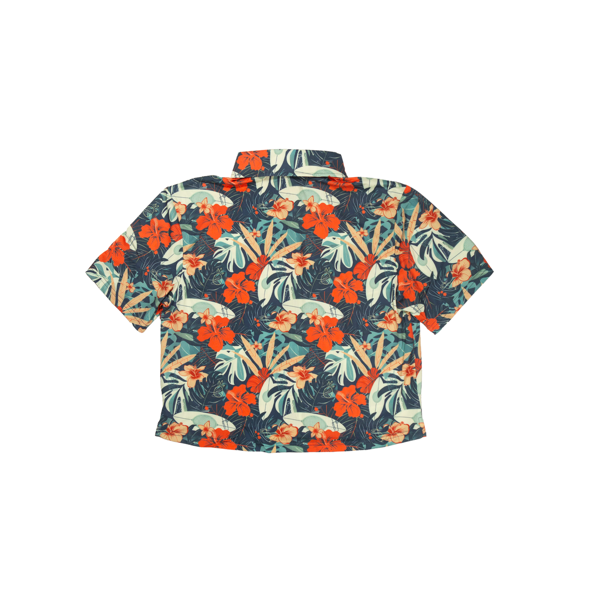 Cropped FlexGRID Button Up - Paradise Pedal