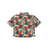 Cropped FlexGRID Button Up - Paradise Pedal