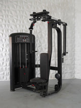 Elite Selectorized Pec Deck/Rear Delt - Muscle D Fitness - Commercial - Adjustable Seat - Pin Selectorized  Chest / Back Combo