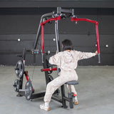 Power Leverage V2 Seated Pec Fly / Rear Delt Combo - Plate Loaded - Weight Storage Included