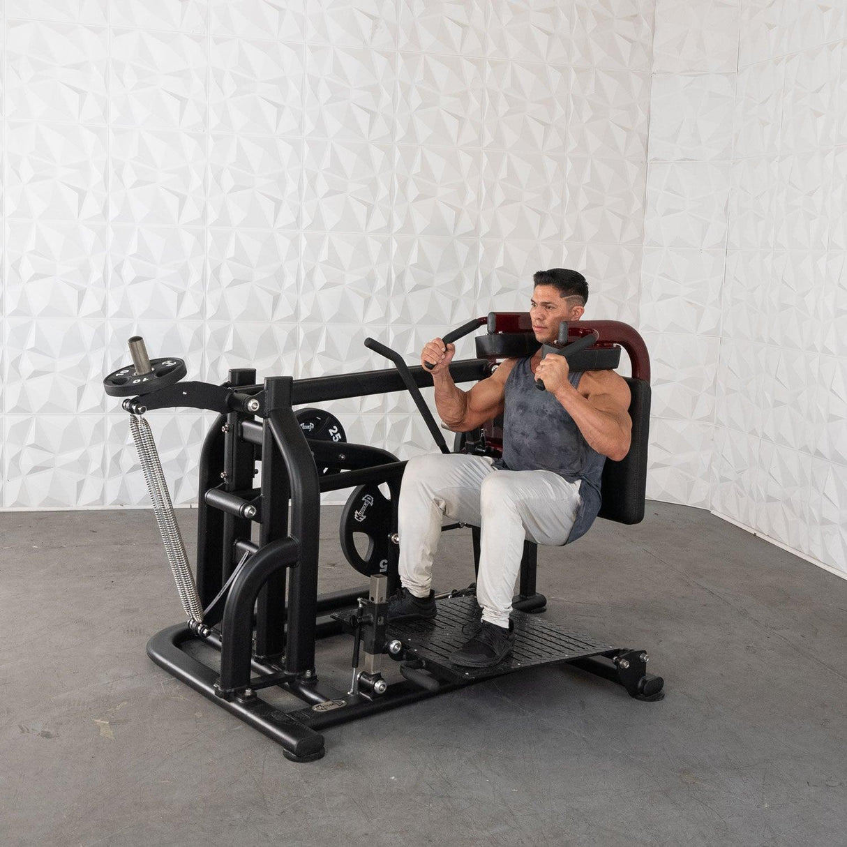 Pro Strength Drop Squat - Muscle D Fitness - Adjustable Plate Loaded Squat Machine