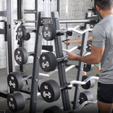 Pro Urethane Barbell Set(Straight or Curl) - 20 to 110 lbs (Barbell Set Only) - Muscle D Fitness - Premium Quality Urethane Barbell Set