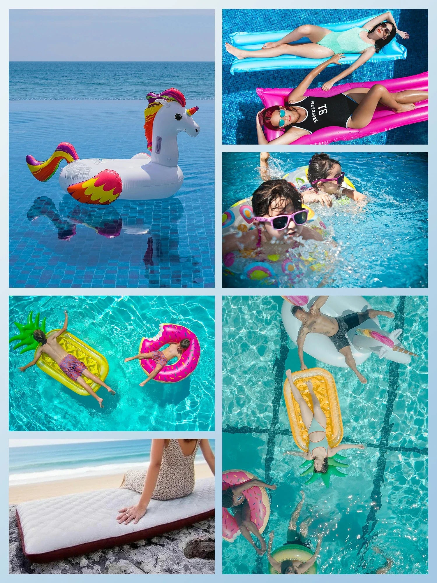 Qunature Mini Electric Pump 1500mAh for Air Bed Mattress,Pool Floats,Swimming Ring,Vacuum Storage Bags