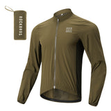 ROCKBROS Long-Seeved Cycling Windbreaker Jacket Foldable