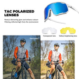 Transparent Windproof Polarized Cycling Glasses