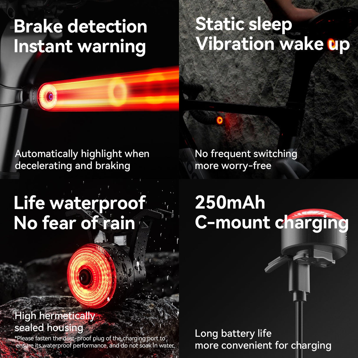 R0 Tail Light Brake sensor USB Handle Plug Smart Synchronization