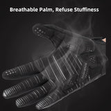 ROCKBROS Winter Windproof Silicone Full-Finger Cycling Gloves