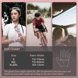ROCKBROS Half-Finger Women Fingerless Cycling Gloves Summer