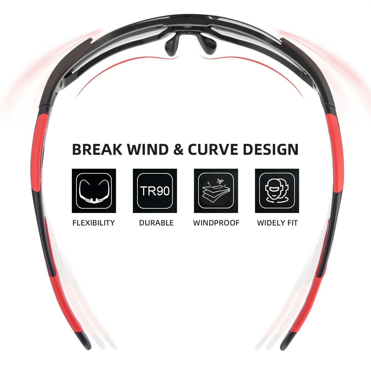 TAC Lightweight Polarized Sunglasses for Cycling & Fishing