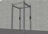 TGrip Basic Commercial 4 Post Rack Complete Kit- 3x3 Steel