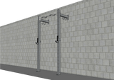TGrip Commercial 4' Low Profile Wall Mount Rig Fitness Kits - 3x3 Steel - Functional Multi-Grip Pull-Up - Sandwich Style J-Hooks