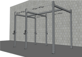 TGrip Commercial 10' Rig Complete Weight Set - 3x3 Steel - Functional Multi-Grip Pull-Up - Sandwich Style J-Hooks
