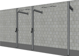 TGrip Commercial 10' Wall Mount Rig - 3x3 Steel - Functional Multi-Grip Pull-Up - Sandwich Style J-Hooks