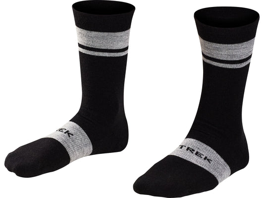 Sock Trek Race Merino Wool Padded Crew Large (42-44) Black