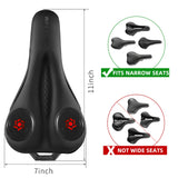 ROCKBROS Gel Bike Seat Cushion Padded Narrow Cover for Peloton Spin Bikes