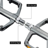 ROCKBROS MTB Reflective Aluminum Pedals 9/16" Sealed Bearing Lightweight
