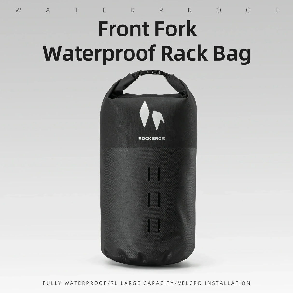 100% Waterproof Front Fork Rack Bag 7L-RideMate