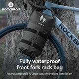 100% Waterproof Front Fork Rack Bag 7L-RideMate