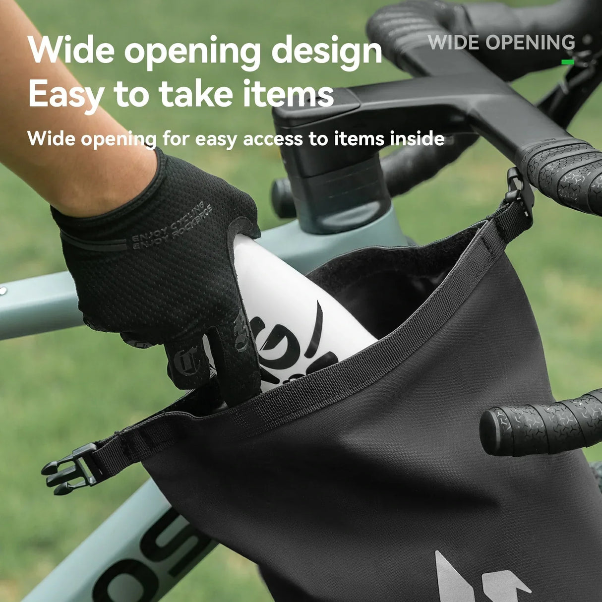 100% Waterproof Front Fork Rack Bag 7L-RideMate