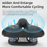ROCKBROS MTB Road Cycling Seat Saddle with Rear light Shock AbsorptionGel Bike Comfort Cushion