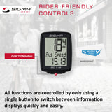 SIGMA Bicycle Computer - BC 7.16, Analogue Wireless