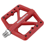 ROCKBROS Mountain Bike Pedals Lightweight Nylon DU Bearing 9/16" MTB Flat Bike Pedals