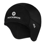 ROCKBROS Winter Skull Cap Helmet Liner, Thermal Cycling Beanie with Glasses Holes