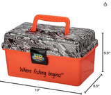 Kid Casters Youth Fishing Play Boxes with Removable Tray and Easy Locking Latch