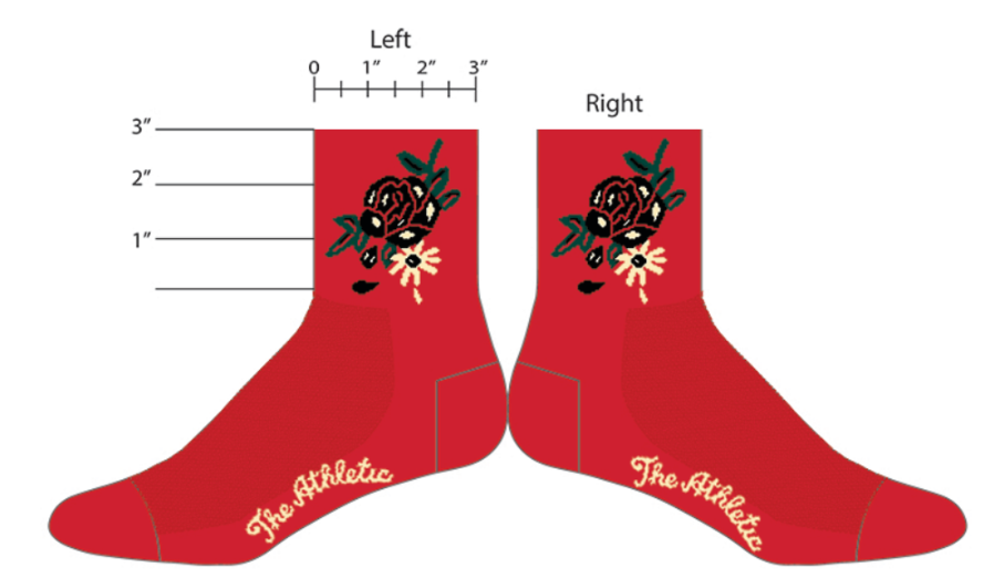 The Shortie - 3" Ode To The Rose City Sock