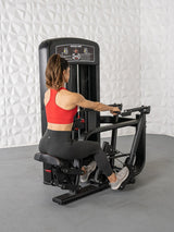 Elite Selectorized Seated Row - Muscle D Fitness - Commercial Adjustable Seated Pin Selectorized Rear Delt Workout