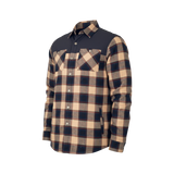 Flannel Jacket - Navy/Tan Plaid