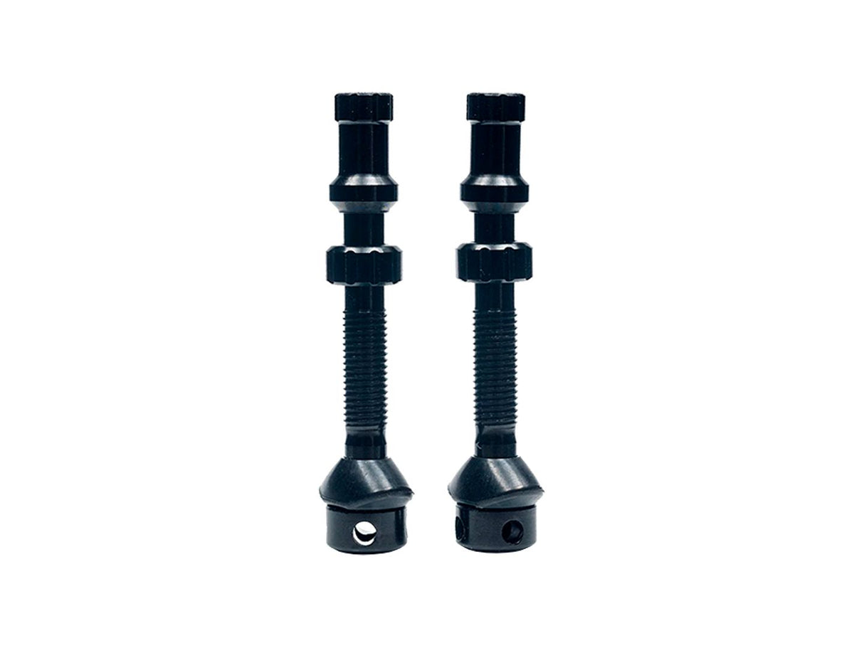 Stans Tubeless Universal+ Valve Stems - Alloy Regular Black Pair