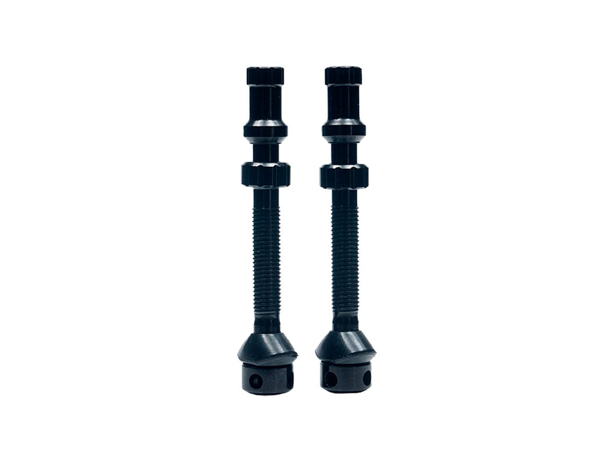 Stans Tubeless Universal+ Valve Stems - Alloy Medium Black Pair