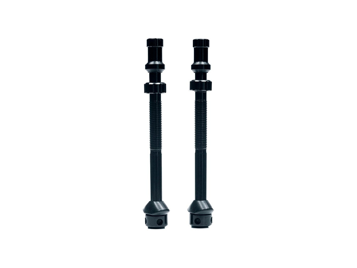 Stans Tubeless Universal+ Valve Stems - Alloy Extra Tall Black Pair