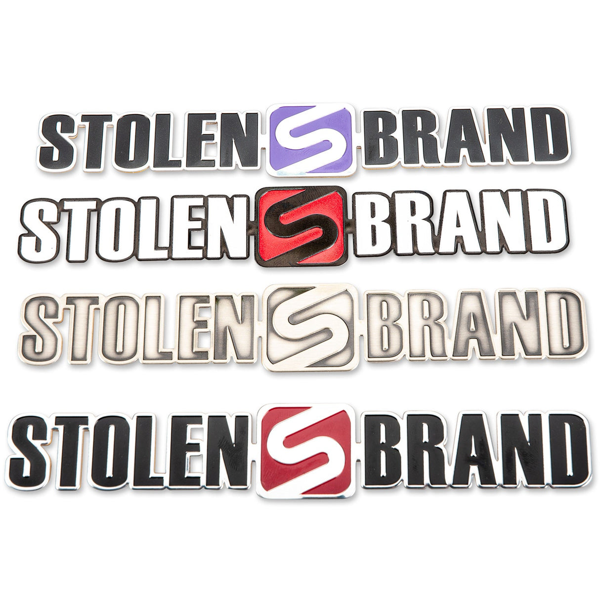 STOLEN BRAND METAL BADGE