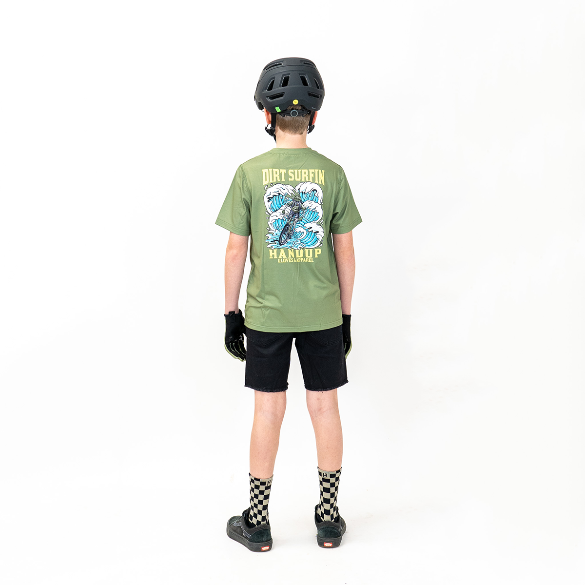 Youth ActiviTEE - Dirt Surfin' Moss Green