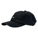 Unstructured Dad Hat -  Black "Bikes"