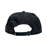 Unstructured Dad Hat -  Black "Bikes"