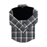 FlexTop Flannel - Black/Grey