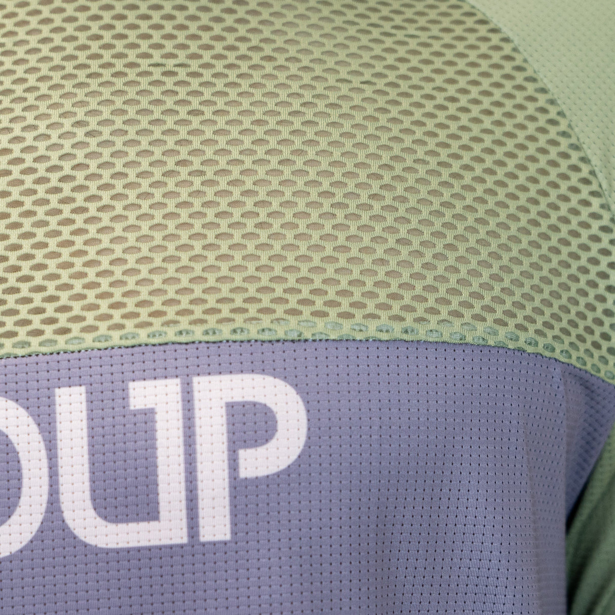 Long Sleeve VenTop Jersey - Moss Green/Steel Grey