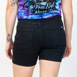 5.5" Stretch Jorts - Pure Black Hemmed