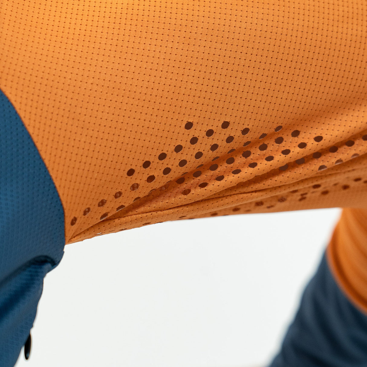 Long Sleeve VenTop Jersey - Burning Orange/Slate Grey