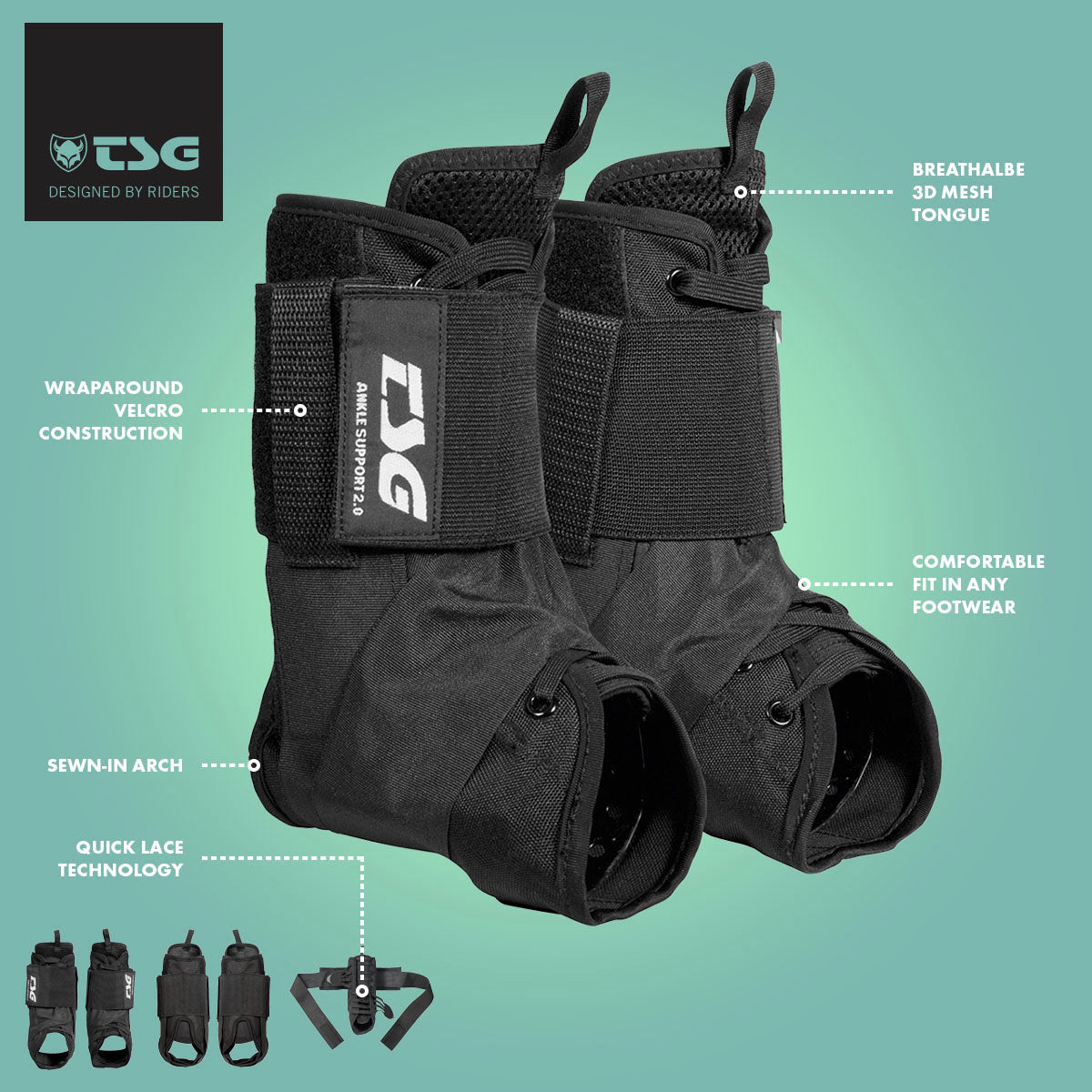 TSG - Ankle Support 2.0 - Black