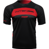Men's INTENSE x THOR MTB Assist Dart Black/Red Short Sleeve Jersey