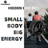 ROCKBROS Hidden Bike Bell Clear Loud Sound 22.2/25.4/31.8mm Bars 100DB Bike Horn