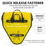 ROCKBROS 20L Triangle Waterproof Bike Rear Rack Pannier Bag for Grocery Touring Cycling